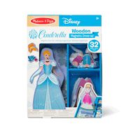 disney princess wooden dress up dolls Disney Princess Magnetic Dress-up Wooden Doll Pretend Play Set